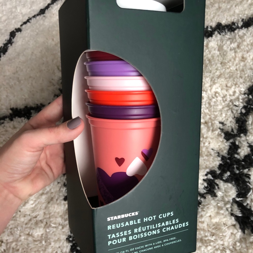Starbucks reusable 2021 Valentine hot cups!